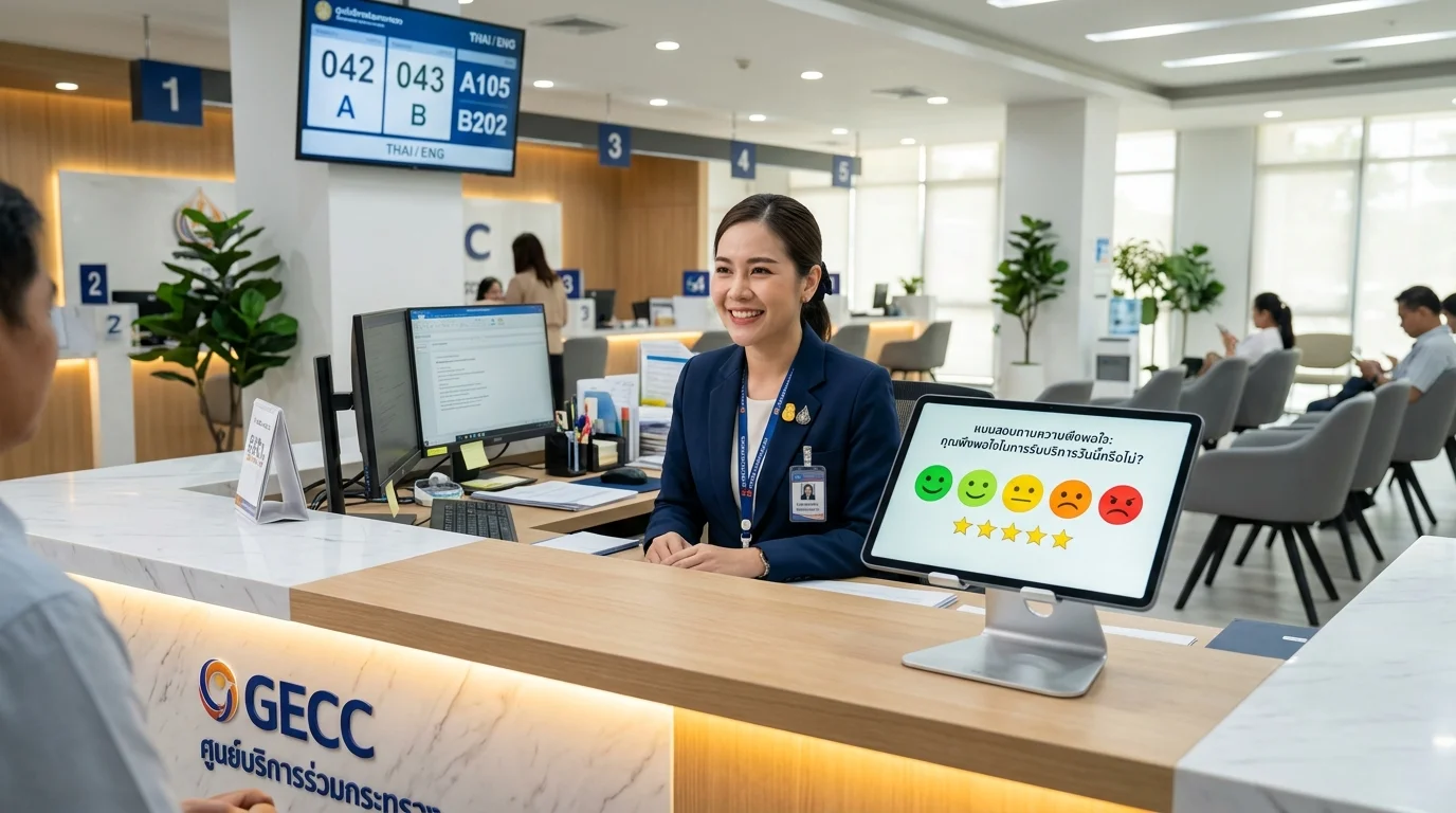 ระบบประเมินความพึงพอใจสำหรับหน่วยงานภาครัฐและศูนย์บริการร่วม GECC