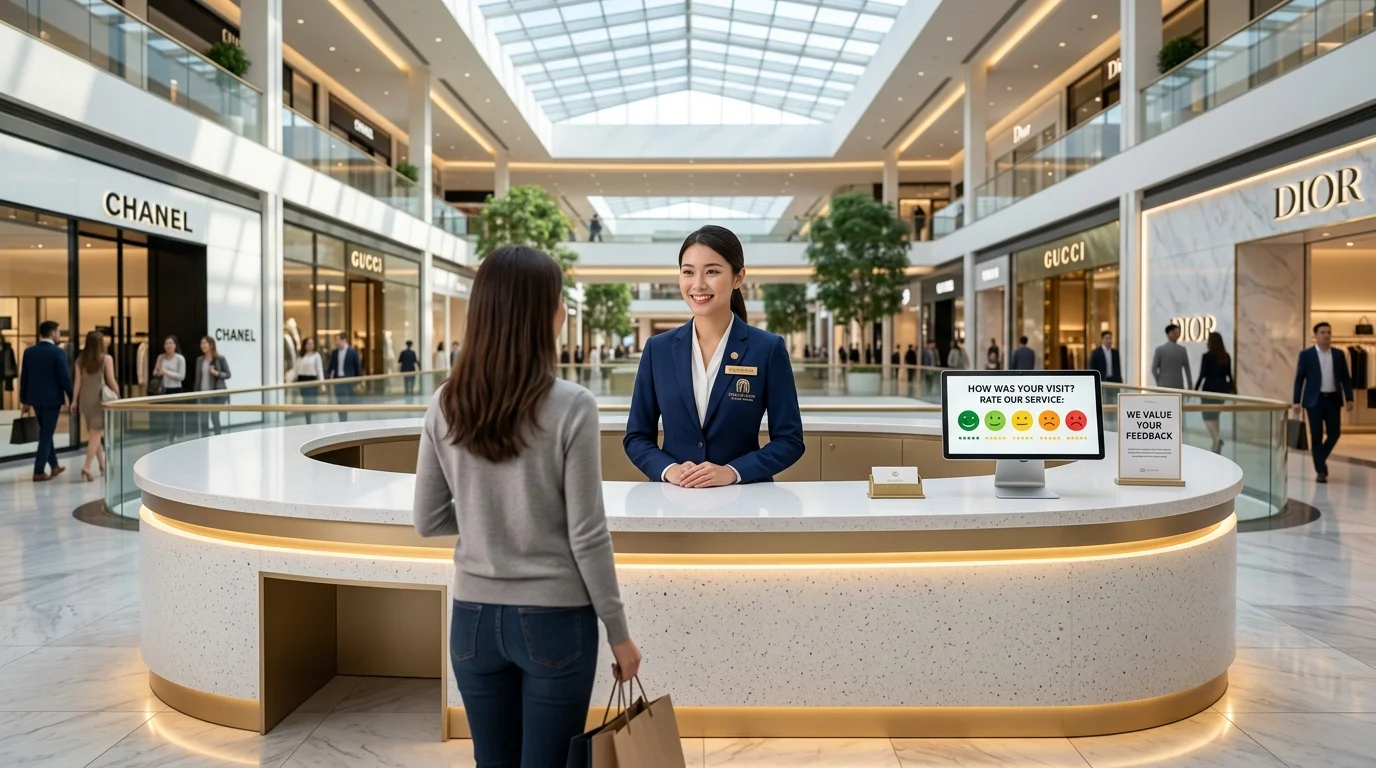 ระบบประเมินความพึงพอใจสำหรับห้างสรรพสินค้าและร้านค้าปลีก